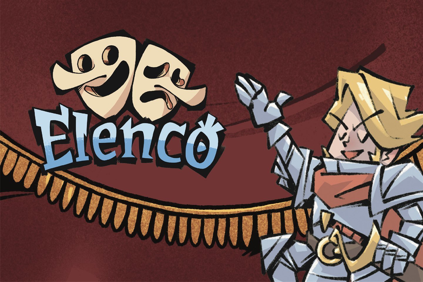 Elenco, edición Kickstarter: la caja y las cartas del juego